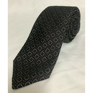 🔴 BOGO Jos A Bank Signature Collection Tie 100% Silk Black & Maroon Geometric